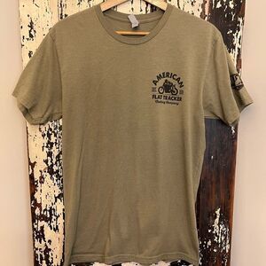 Men’s American Flat Tracker Clothing Co Motorcycle T-shirt. Size L.